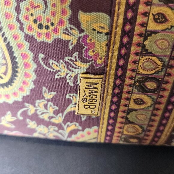 Maggi B French Country Zip Around Paisley Wallet Wristlet - Picture 4 of 10